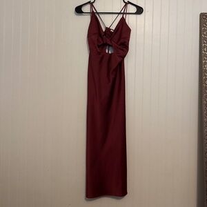 Midi satin dress